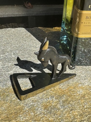Antique R.Rohac Signed Austrian Bronze DONKEY Bottle Opener Sculpture - Picture 3 of 9
