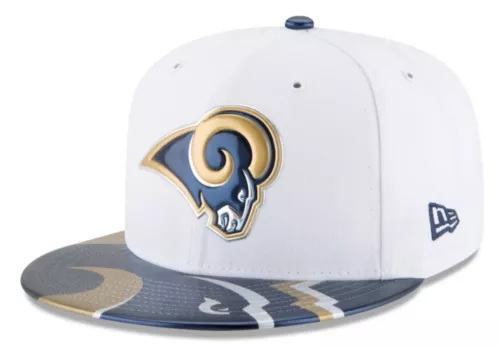 Men's New Era White Los Angeles Rams 2017 NFL Draft Official On Stage 59FIFTY