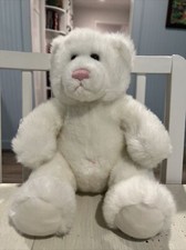Build-A-Bear Workshop White W/ Pink Nose/Bell...