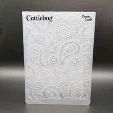 BOHO PAISLEY Cuttlebug Embossing Folder Flowers Dancy 70s 80s Pattern bb107