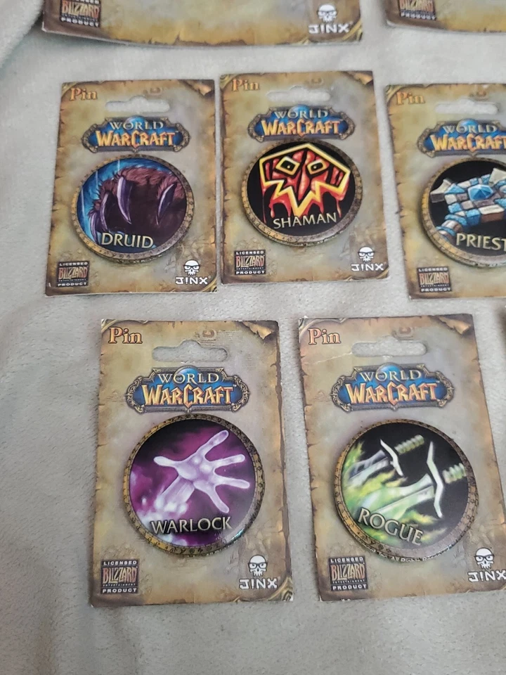 World of Warcraft 2006 Pin / Badge Lot Of 9 - Official Jinx  - Image 4 of 4