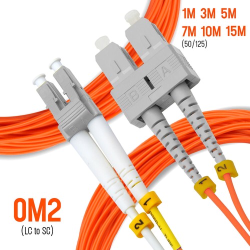 OM2 LC auf LC Glasfaser Patchkabel Multimode Duplex 50/125 orange LC LC 1M-15M - Bild 21 von 35