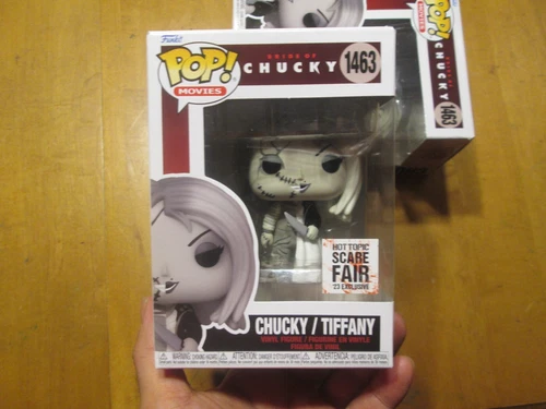 FUNKO POP BRIDE OF CHUCKY "CHUCKY / TIFFANY"  # 1463 HOT TOPIC SCARE FAIR 23