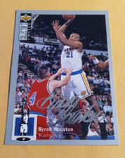 1994-95 Byron Houston Upper Deck Collectors Choice Silver Signature Card #61