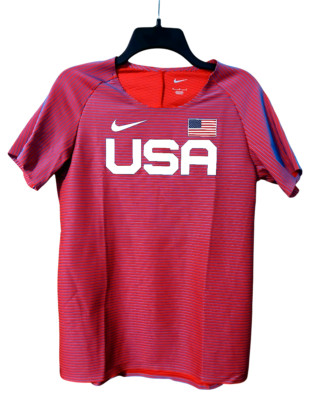 Nike Pro Elite Team USA Track & Field Running Shirt BV1312-602 Men's Size M