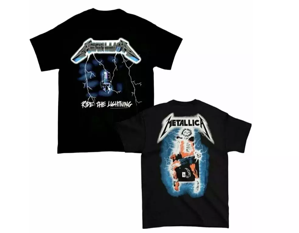 New Authentic Metallica Ride The Lightning Heavy Metal T-Shirt