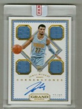 JAMAL MURRAY (RC) 2016-17 GRAND RESERVE ROOKIE QUAD JERSEY AUTO NUGGETS 22/99