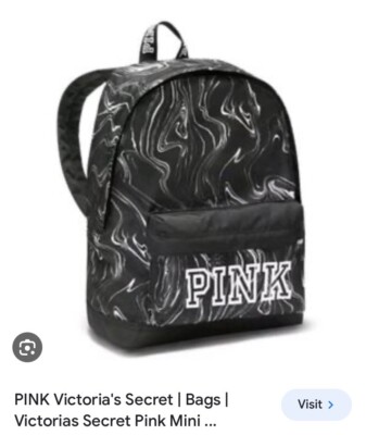 Pink Brand Swirl Mini Backpack.