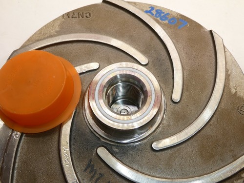 GOULD-PUMP 28607 CN7M M210049650 C00262AU2 7.5" Stainless S/S 6 Vane Impeller - Picture 7 of 8