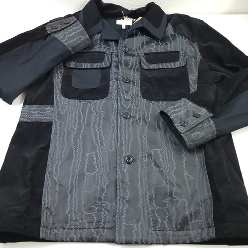 $795 Nicholas Daley Silk & Corduroy Sly Jacket Dark Navy Blue Mens Size Medium - Picture 3 of 17