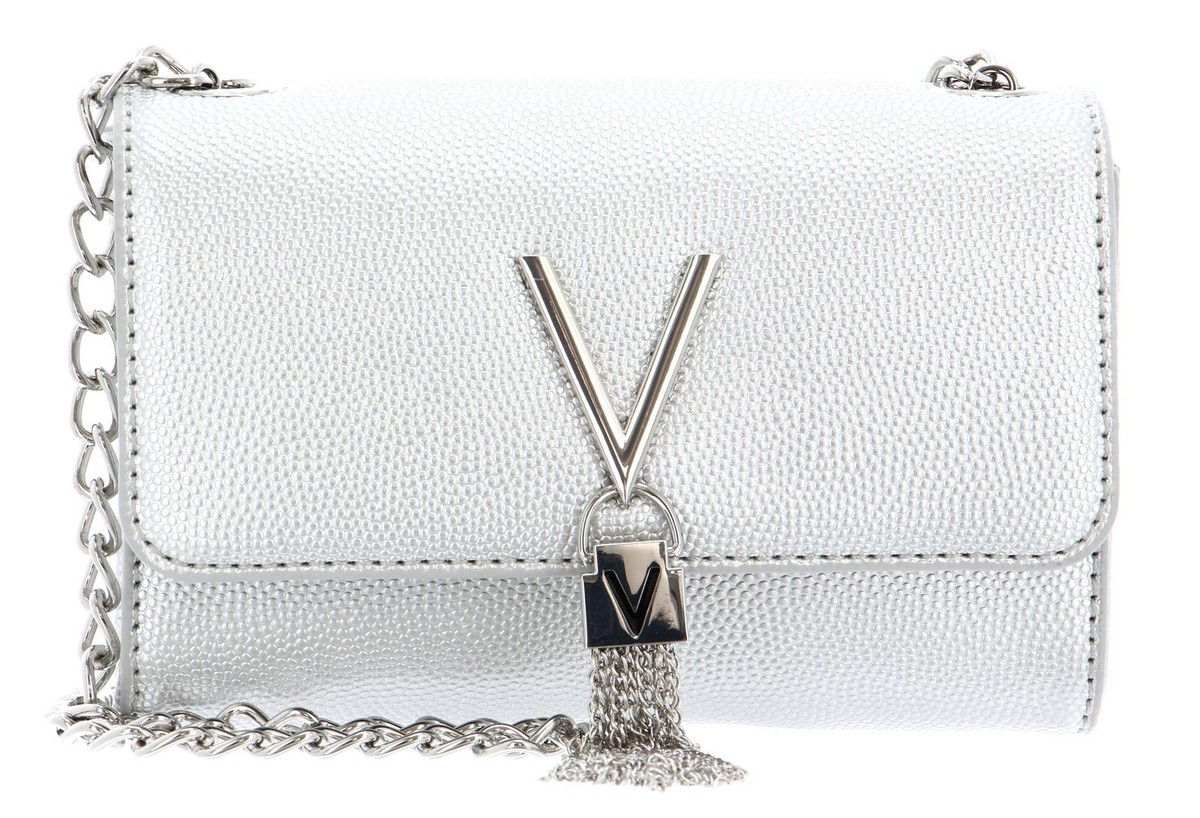 VALENTINO sac à épaule bandoulière Divina Clutch Argento