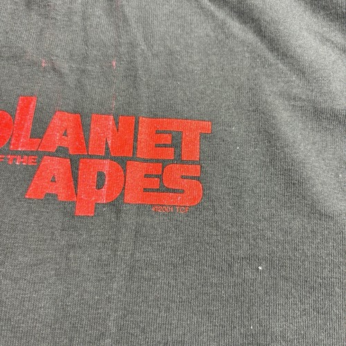 Vintage 2001 Planet of the Apes Movie Promo T-Shirt Men’s XL Gray Graphic Print - Picture 4 of 9
