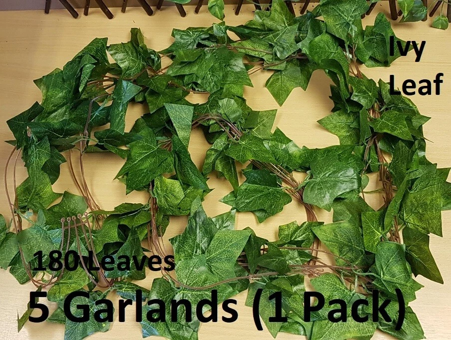 Artificial Trailing Ivy Garland Vine Leaf Leaves Plant Foliage Flower Ivy Garden - Image 2 of 4