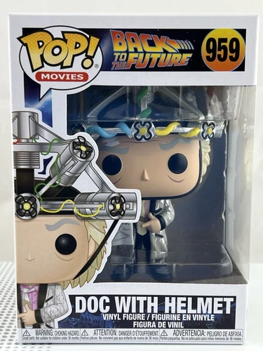 Funko Pop! Back to the Future - Doc Brown with Helmet #959 - (NEW in PROTECTOR)