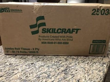 Skilcraft 8540-01-590-9068 Toilet Paper 12" Dia 6 Per Case 2000 ft (3601)