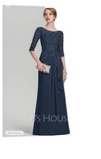 Mother of the bride dress JJ House Sz 12 NWT Navy Custom See Pictures Sizing
