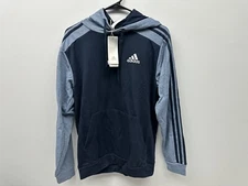 Men's Adidas Essentials Mélange 'Navy' French Terry Hoodie / HL1974 / Size Small