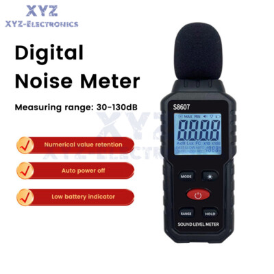 S8607 Digital Sound Level Meter 30~130dB Professional Sound Noise