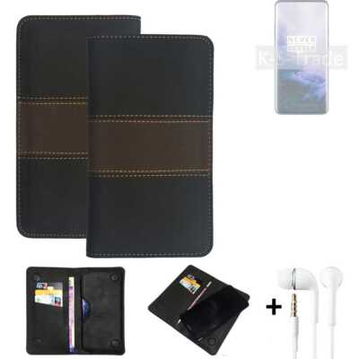 Wallet Case + Kopfhörer für OnePlus 7 Pro 5G Schutzhülle Hand Tasche