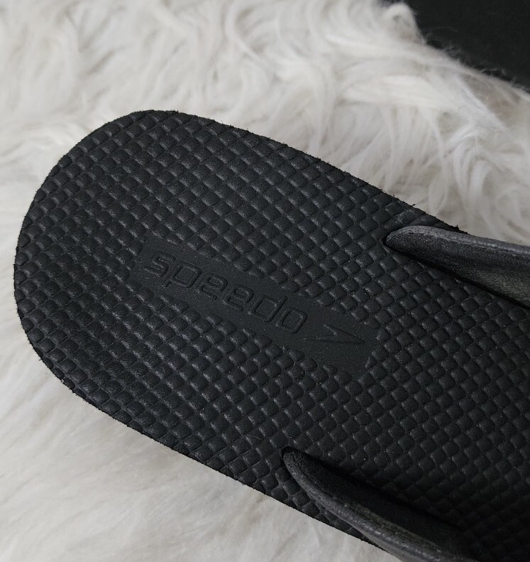 Speedo wedge sandal flip flops womens size 10 black View 3