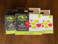 Athletic Works Neon Ball Markers 8 Count - B0819152 Lot of 3