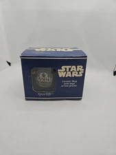 Star Wars~VINTAGE COFFEE MUG~20 YEARS~1977-1997~Rawcliffe~ PEWTER MEDALLION #BXQ