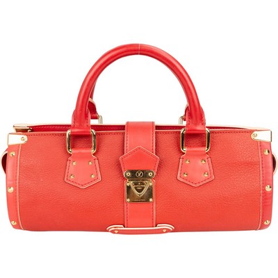 Louis Vuitton Red Leather Suhali L´epanoui Handbag Tasche