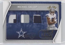 2021 Panini Absolute Tools of the Trade Triple Prime /49 Michael Gallup p0i