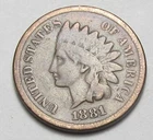 1881 INDIAN HEAD CENT, VERY NICE COIN!!!!(A9)