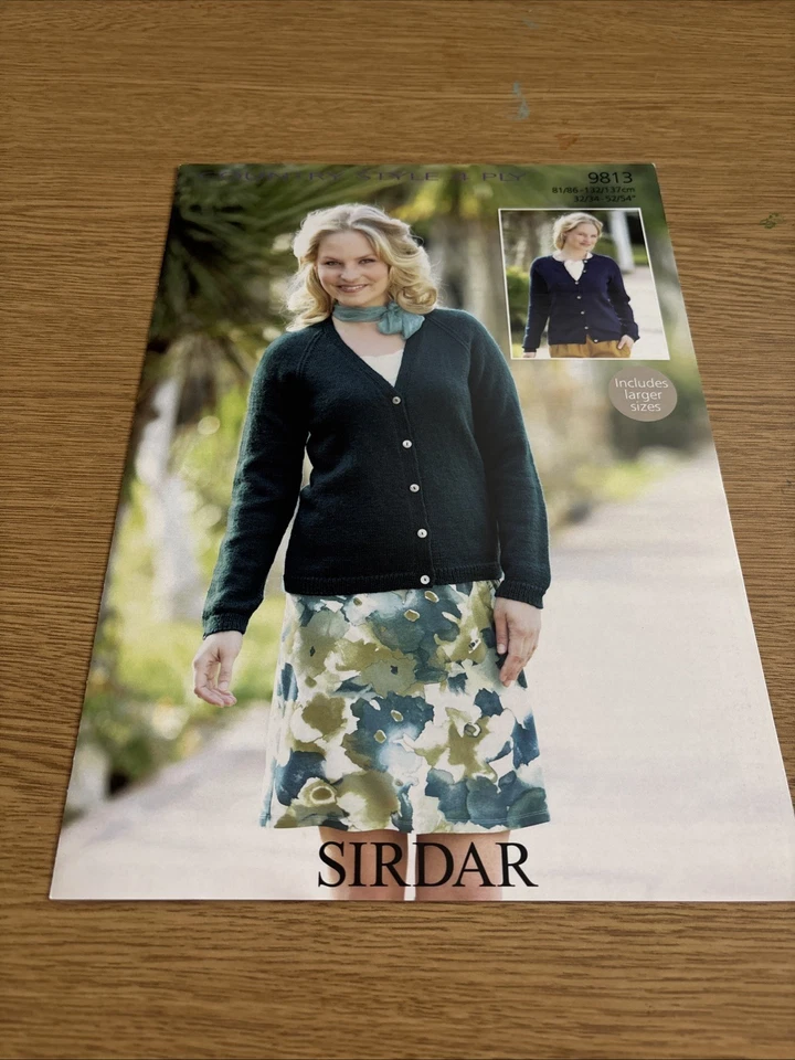 Sirdar Knitting Pattern 9813. 81/86-132/137cm Woman's Cardigans - Image 4 of 4