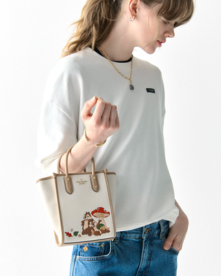 New Disney X Kate Spade Chip N Dale Mini Tote Meringue Multi with