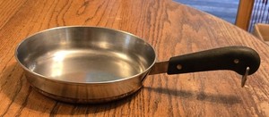 VTG Pre-1968 Revere Ware 8in Skillet Frying Pan SS Copper Bottom EUC - No Lid
