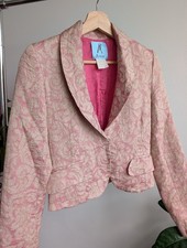 Marciano Blazer Jacket 0 GUESS Pink Tan Baroque barbie y2k romantic Victorian xs