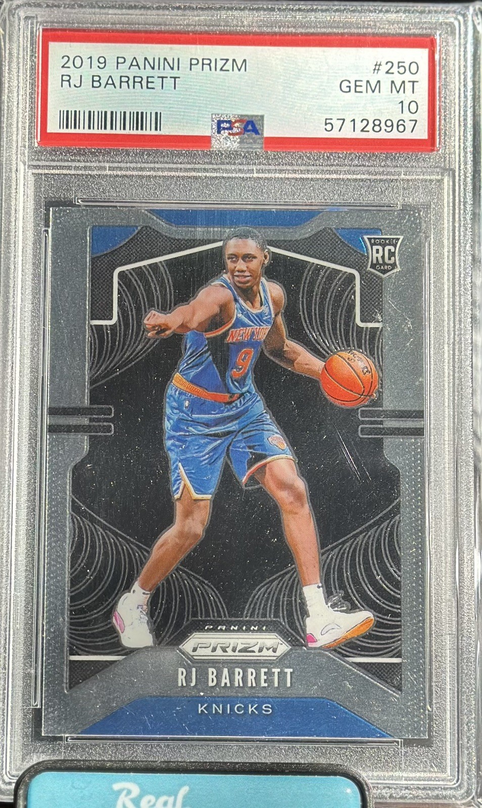 2019-20 Panini Prizm #250 RJ Barrett PSA 10 RC Rookie Knicks Raptors 
