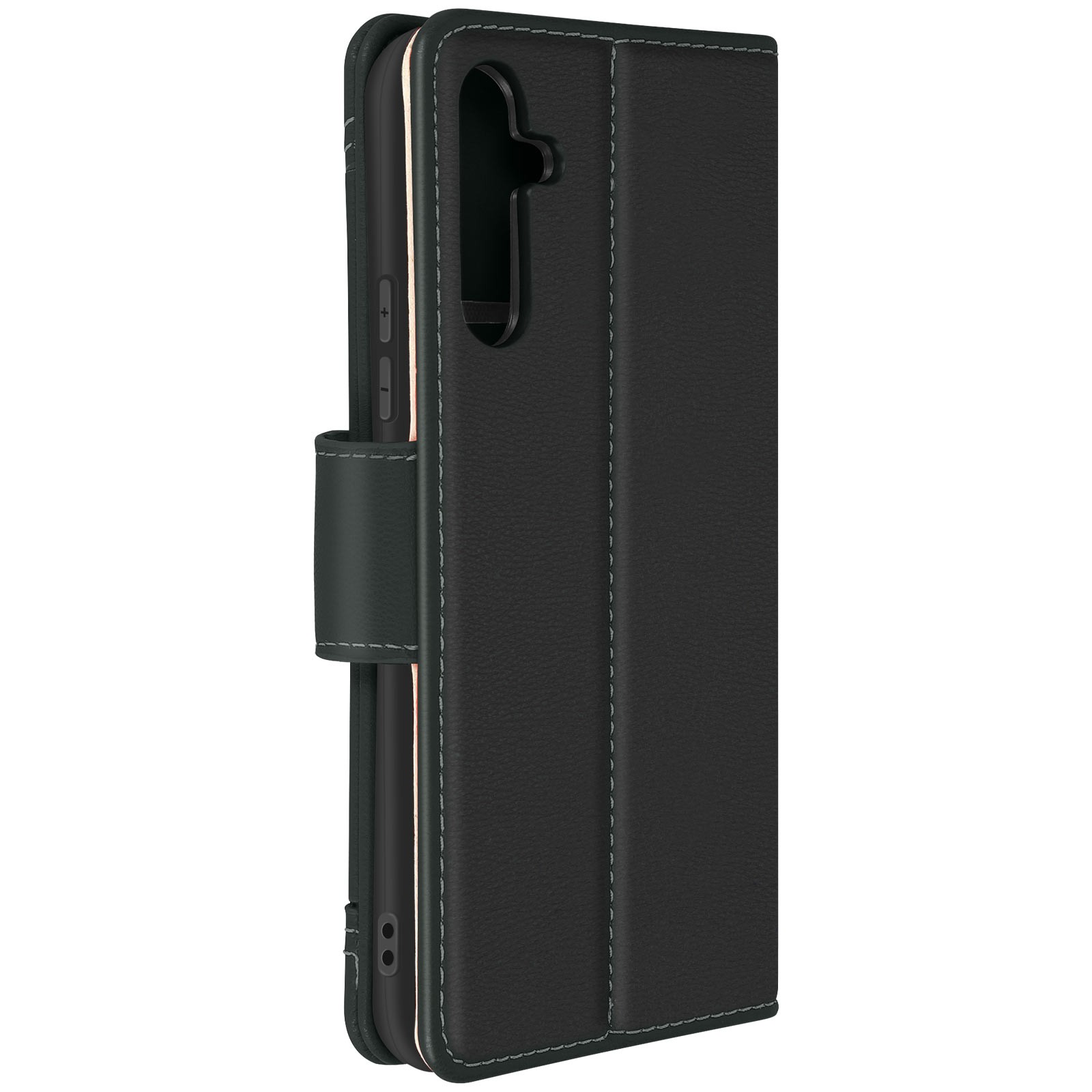 Coque à rabat Galaxy A34 5G noir idéale pour les trajets et trajets pro