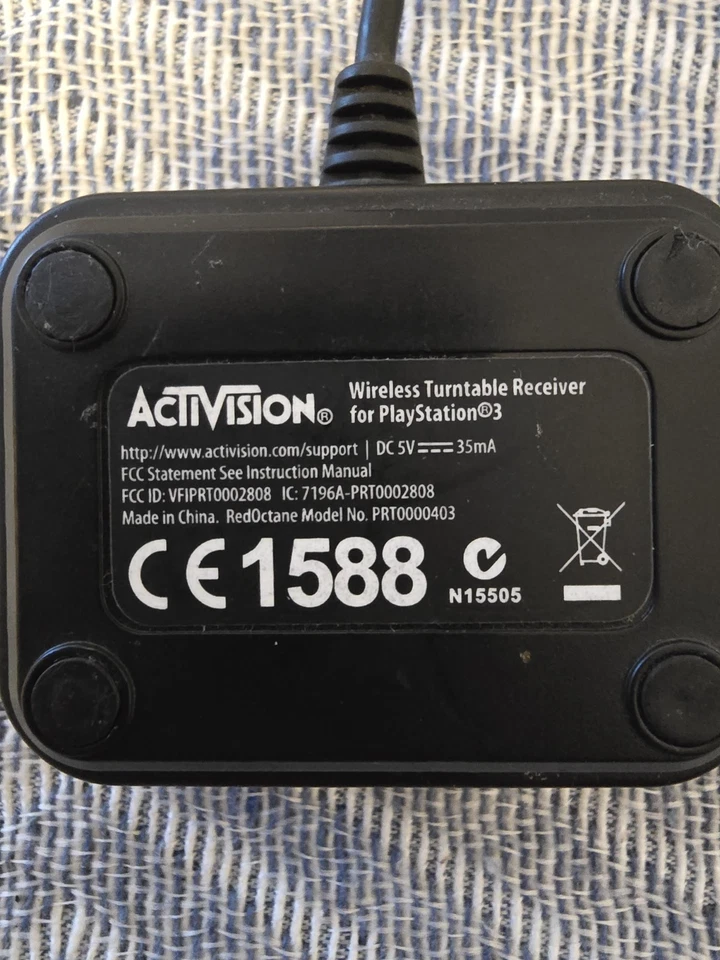 DJ Hero Wireless Turntable Receiver USB Dongle for PS3 – Activision PRT0000403 - Image 3 of 4