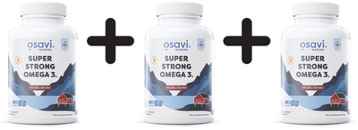 3 x Osavi Super Strong Omega 3, 500 EPA / 250 DHA - 120 (305,53 EUR/kg)