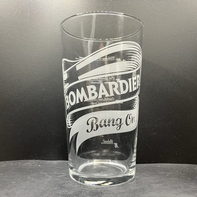 Bombardier Bang On! Clear Pint Beer Glass