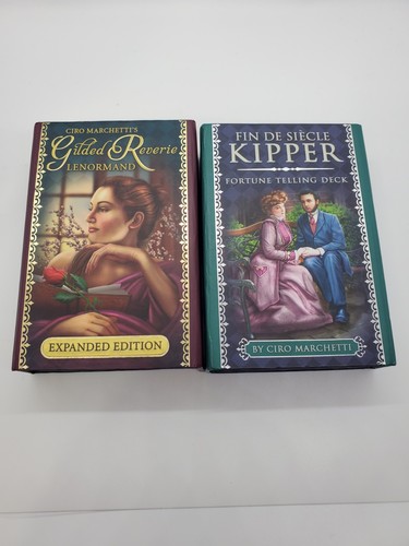 Fin De Siècle Kipper Fortune Telling Deck & Guidebook. And Gilded Reverie Deck. - Picture 1 of 7