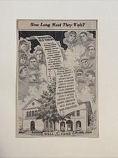 HOF Rube Marquard Harry Hooper Addie Joss 1960 Sporting New Baseball 4X6 Cartoon