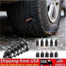 100PCS Rubber Tire Nail Repair Kit Screw In Tire Plugs for Car Truck SUV Van