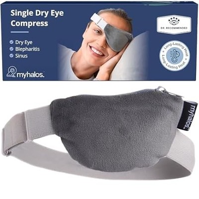 MyHalos  Reversible Heated Eye Compress for Dry Eyes & Stye Relief