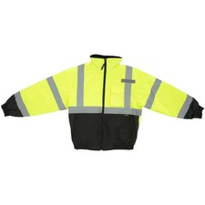 Occunomix Lux-350-Jb-By4x Jacket, Polyester, Class 3 R, Yellow, 4Xl