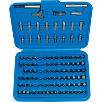 "Bit Satz Torx Innensecskant Vielzahn Kreuz Keil Mit 1/4\" Bitadapter 100-Tlg."