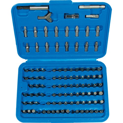 "Bit Satz Torx Innensecskant Vielzahn Kreuz Keil Mit 1/4\" Bitadapter 100-Tlg."-image