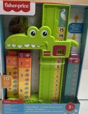 Fisher Price Adding Alligator Preschool Educational w/Stacking Blocks Christmas