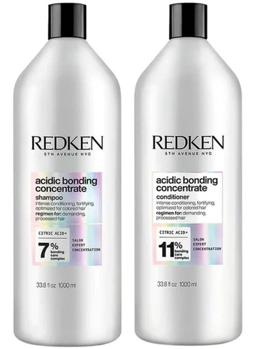 Redken Acidic Bonding Concentrate 1L Duo Shampoo & Conditioner + 2 Pumps