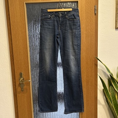 Levi's Demi Curve  Damen Blau Skinny Slim Stretch Jeans W28 L34  