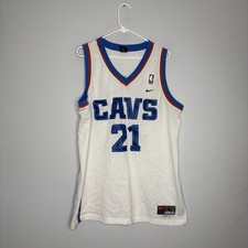 VTG NBA Nike Cleveland Cavaliers Darius Miles Jersey 21 Mens L SEWN White Cavs