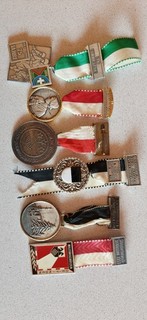SPILLE MILITARI D'EPOCA LOTTO 6 PEZZI 040R